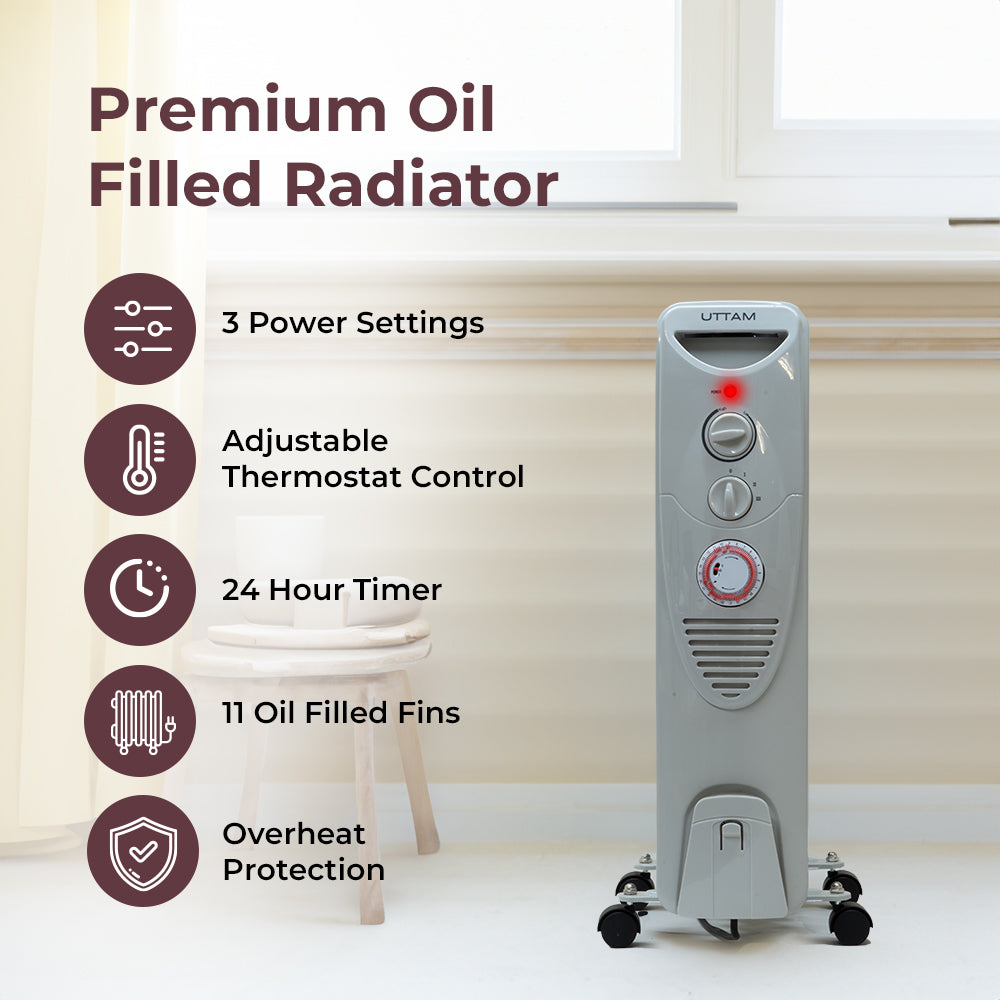 UTTAM 2000W Oil Filled Radiator