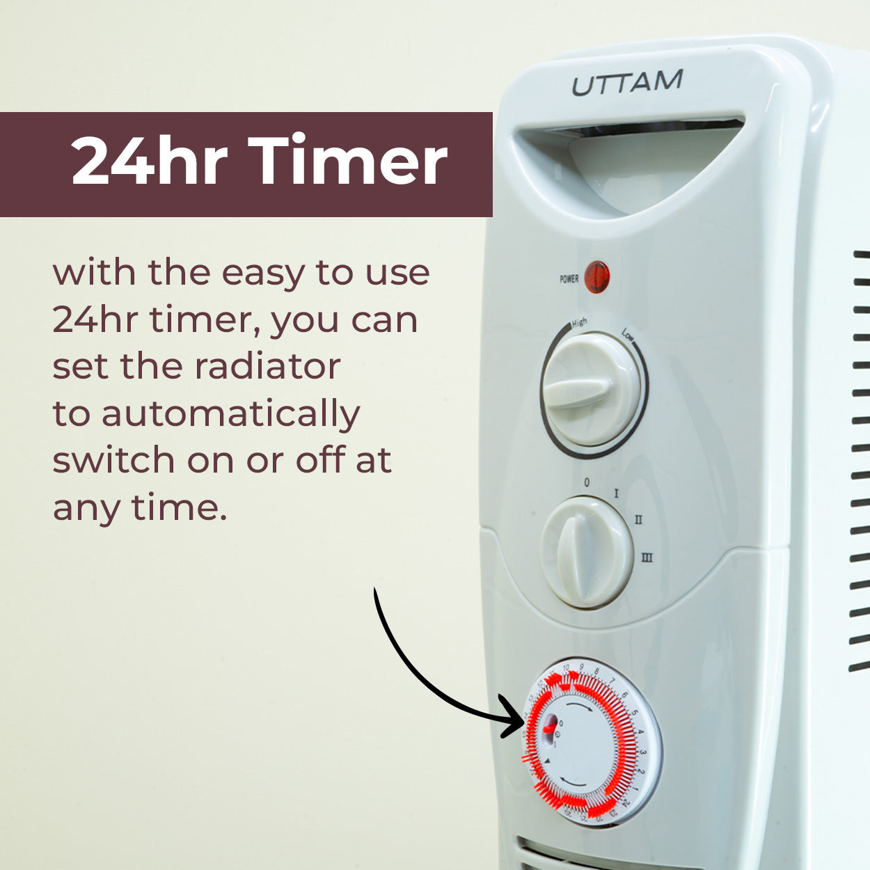 UTTAM 2000W Oil Filled Radiator