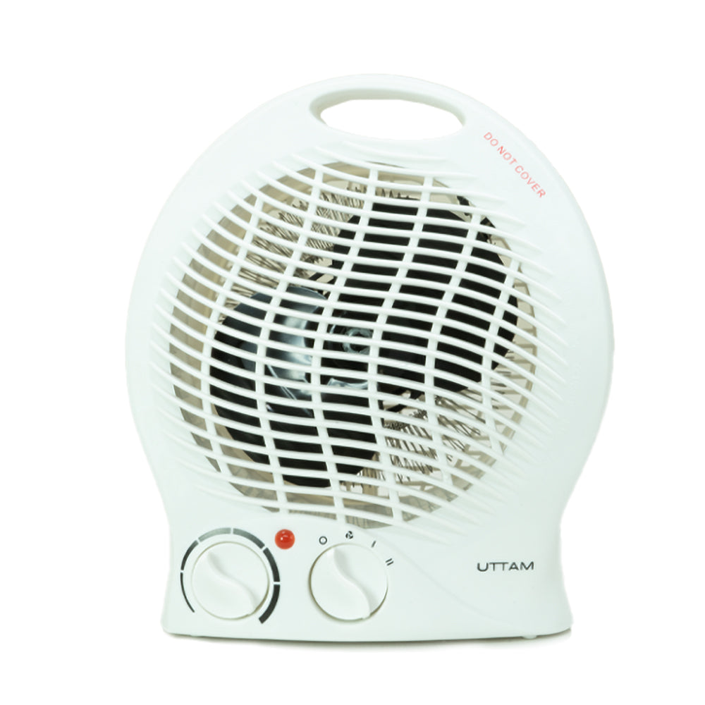 UTTAM Fan Heater with 2 Heat & Power Settings