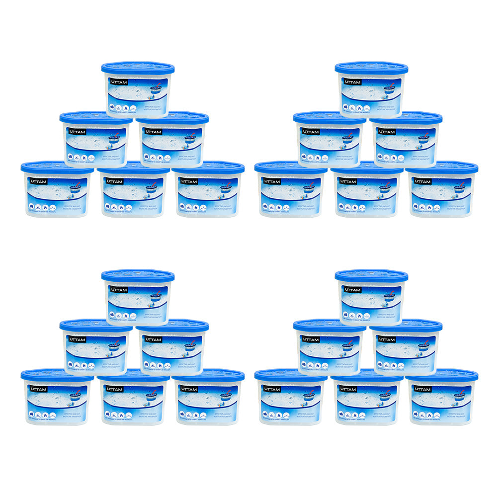 UTTAM 500ml Dehumidifiers: Effective Moisture Absorbers for Home, Kitchen, Wardrobe & More - Combat Damp, Mold, and Moisture