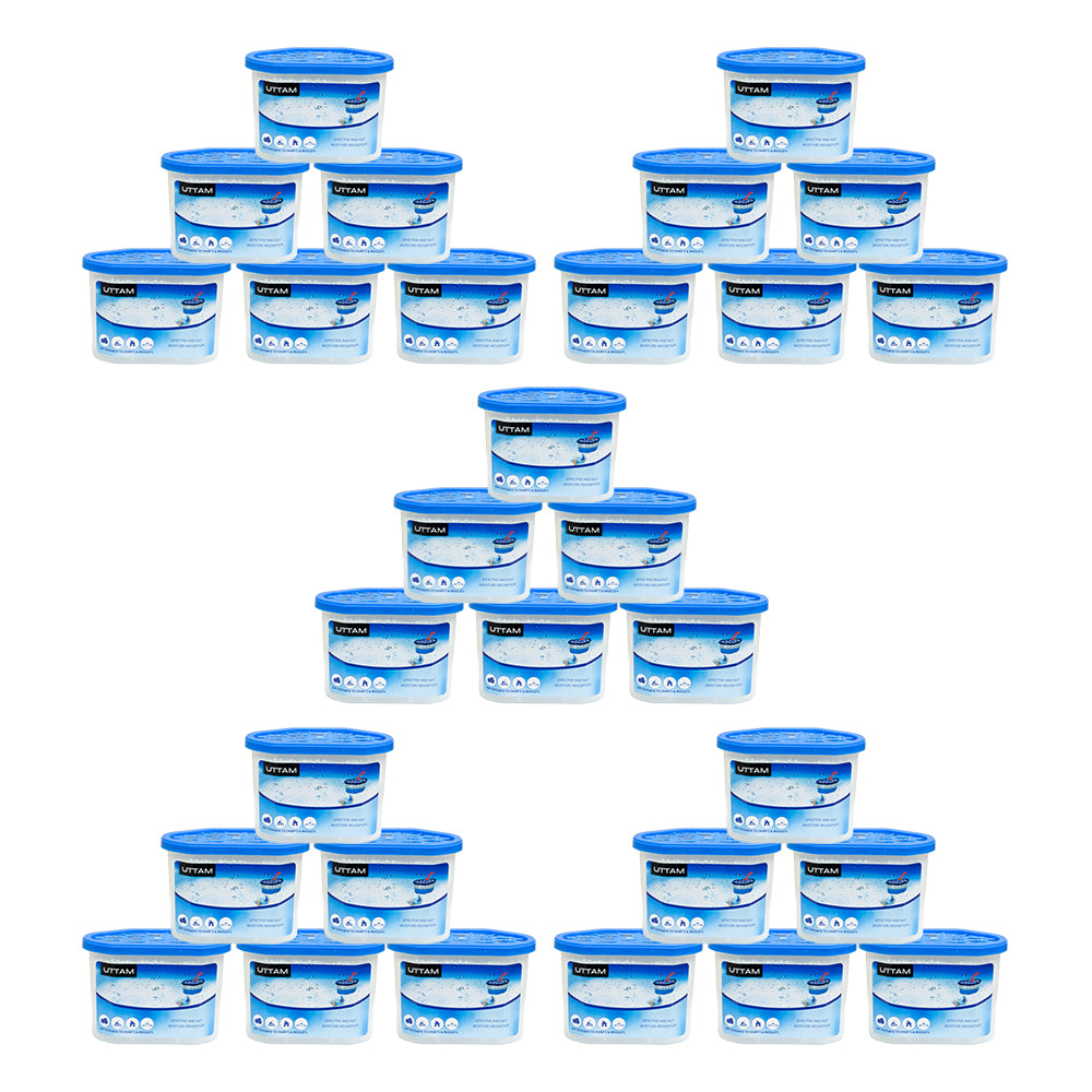 UTTAM 500ml Dehumidifiers: Effective Moisture Absorbers for Home, Kitchen, Wardrobe & More - Combat Damp, Mold, and Moisture